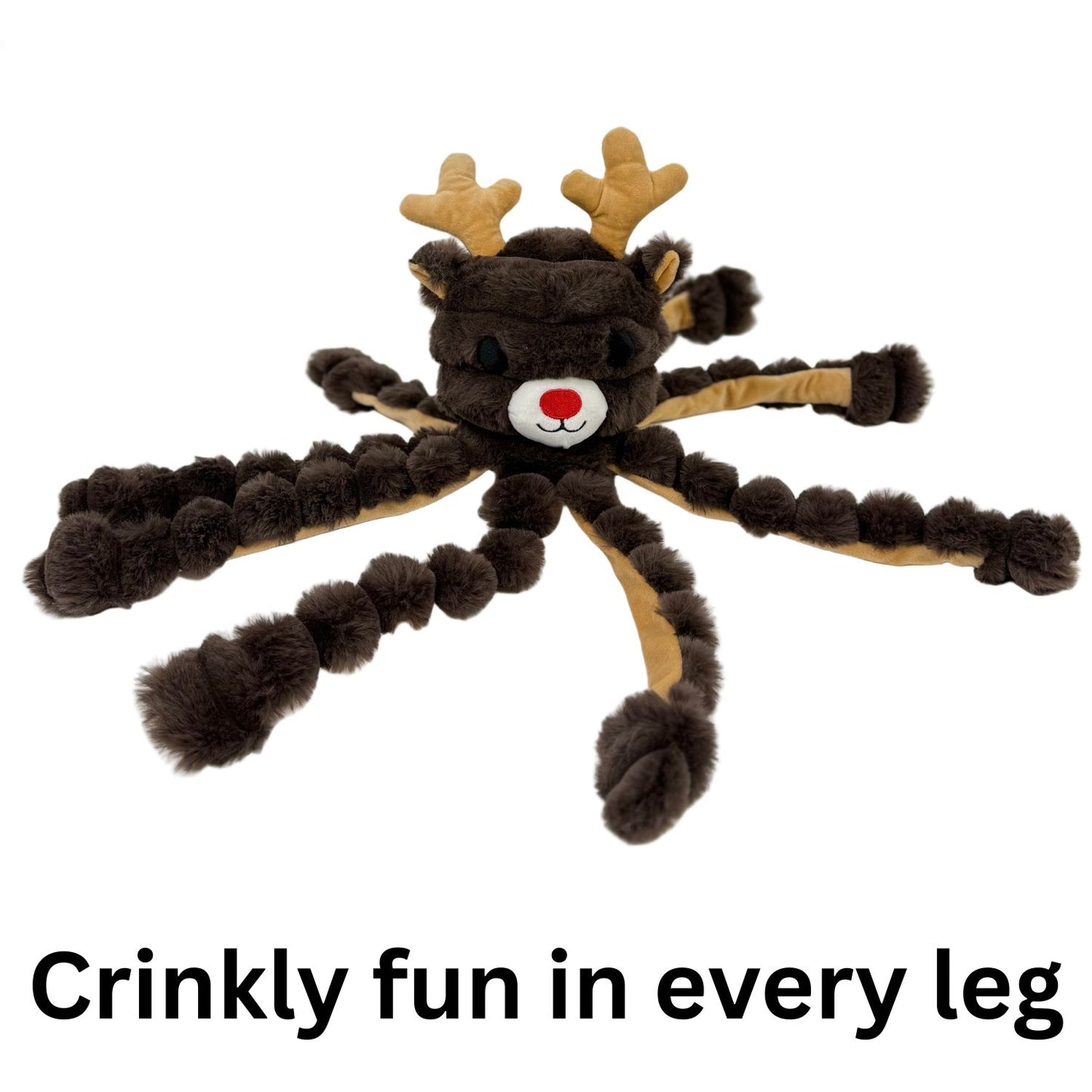 Gor Pets Holiday Octo-Reindeer | Christmas Dog Toy
