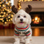 Holly & Robin Christmas Dog Jumper – Antler Hooded Sweater for Festive Walks