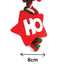 Festive Vinyl Rope Tugger Dog Toy – Squeaker-Free Christmas Tug Toy with “Ho Ho Ho” Stars | Holly & Robin