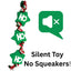 Festive Vinyl Rope Tugger Dog Toy – Squeaker-Free Christmas Tug Toy with “Ho Ho Ho” Stars | Holly & Robin
