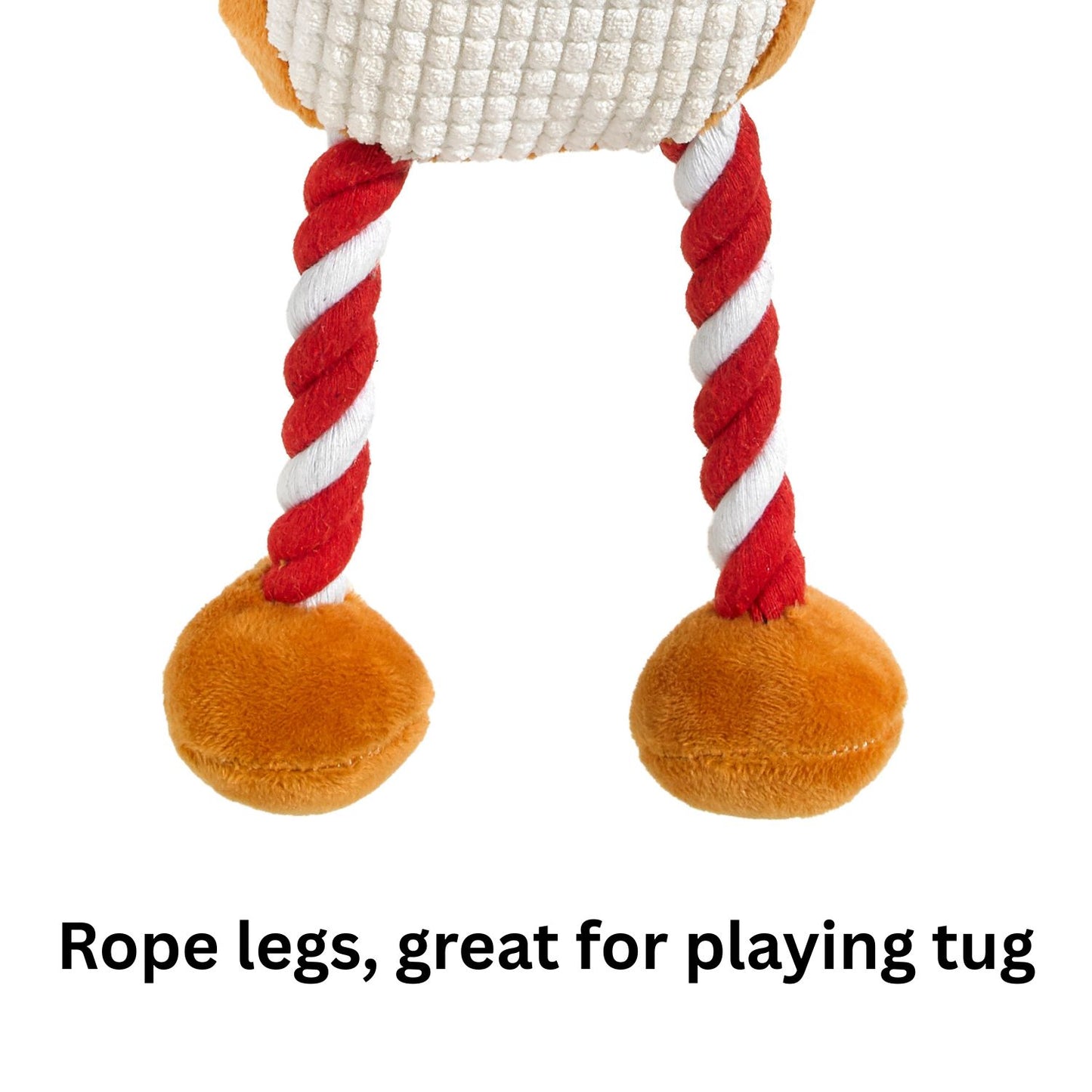 Good Boy Hug Tug Reindeer – Christmas Dog Toy with Squeaker & Rope Legs | Soft Plush Festive Gift