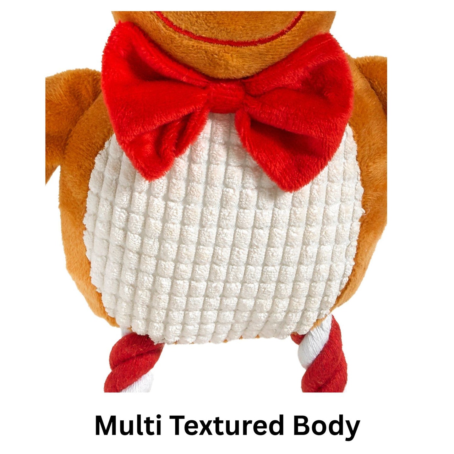 Good Boy Hug Tug Reindeer – Christmas Dog Toy with Squeaker & Rope Legs | Soft Plush Festive Gift