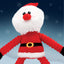 Cordy Crew Santa Dog Toy – Soft Plush Christmas Squeaker Toy | Holly & Robin Festive Gift for Dogs
