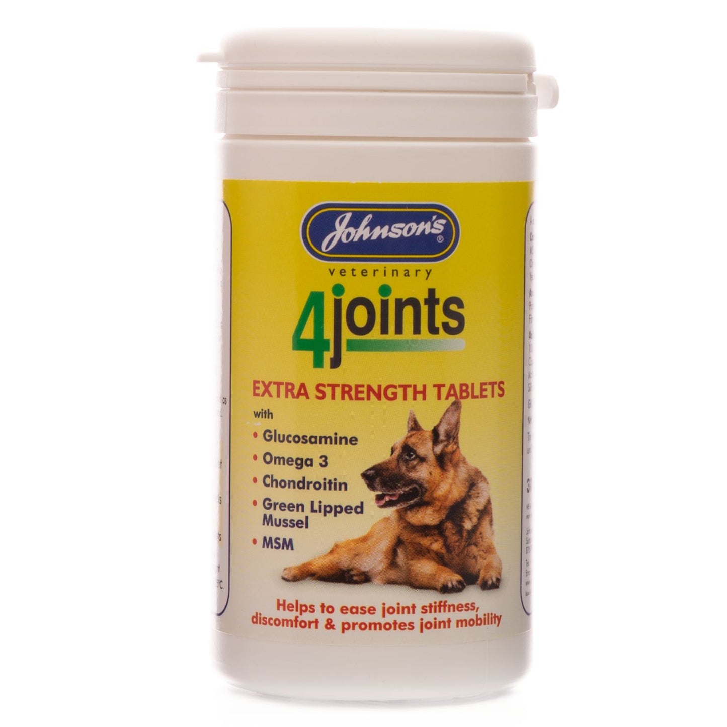 Johnson's Veterinary | Dog & Cat Joint Supplement | 4Joints Mobility Extra Strength Tablets - 30 Pack