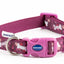 Ancol | Dog Collar | Nylon Adjustable Bone Pattern - Purple