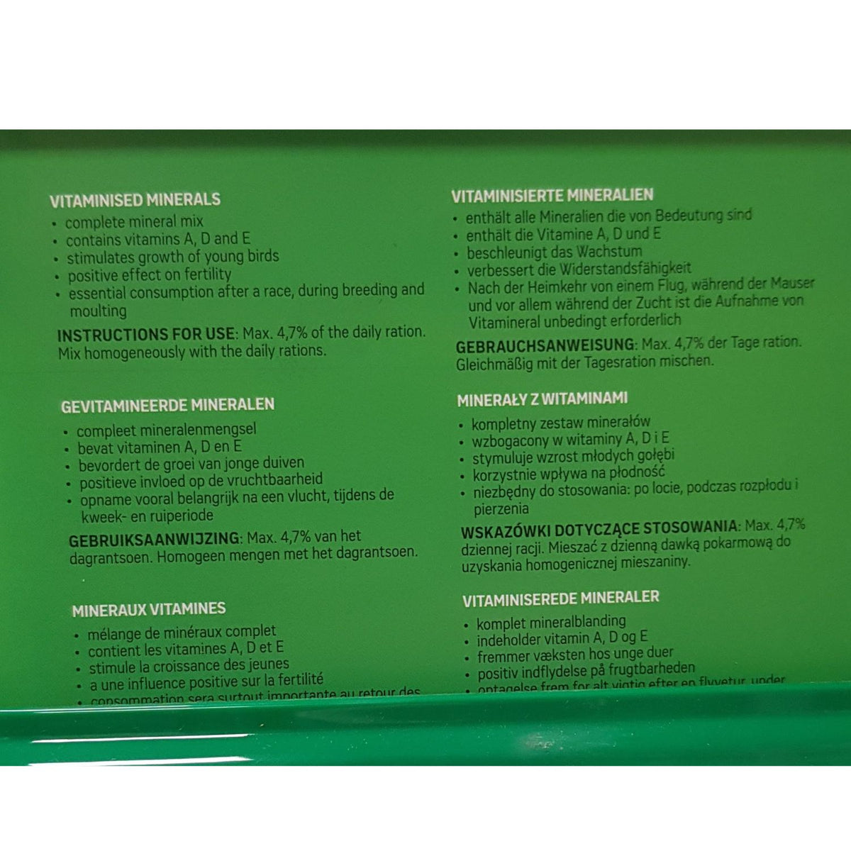 Bamfords Natural Vitamineral 2.5kg | Pigeon Mineral Supplement