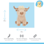Happy Pet Highland Cow Cream Jumbo