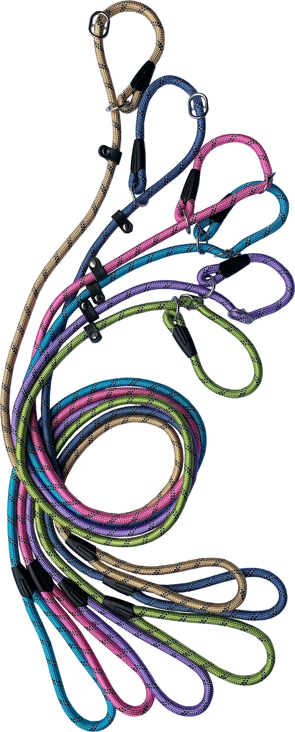 A-K9 | Dog Lead | Pastel Rope Slip & Figure of 8 Duo
