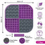 Lickimat Slomo Dog Treat Mat Purple 20cm | Calming & Slow Feeder