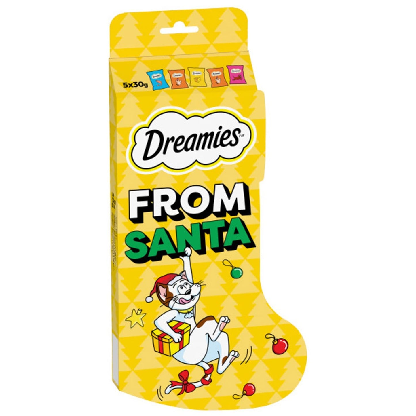 Dreamies Cat Christmas Stocking | Best Festive Gift for Cats & Kittens