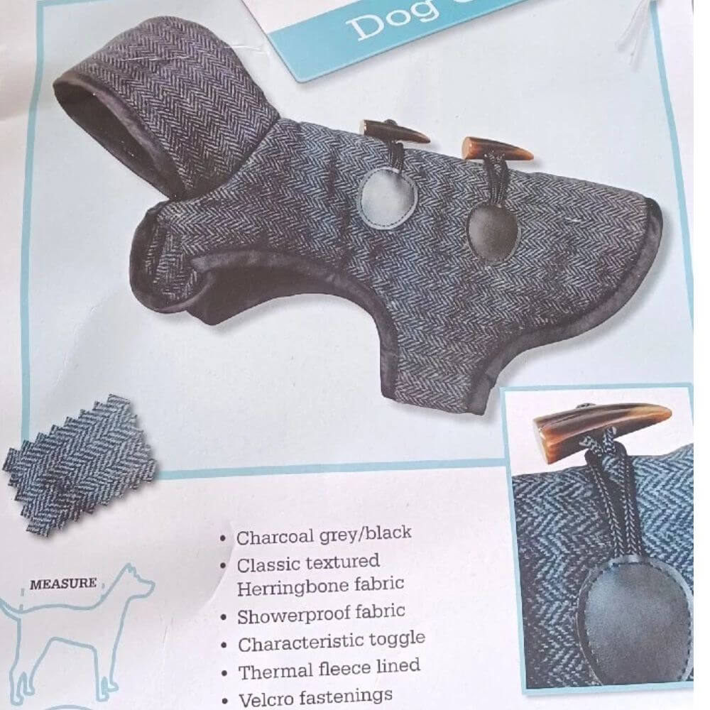 Danish Desigh Duffle Dog Coat 25cm