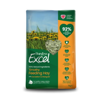 Burgess Excel | Small Pet Forage | Timothy Hay with Dandelion & Marigold - 1kg
