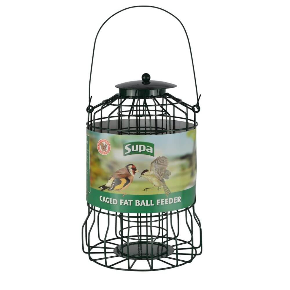 Supa Wild Bird Caged Fat Ball Feeders