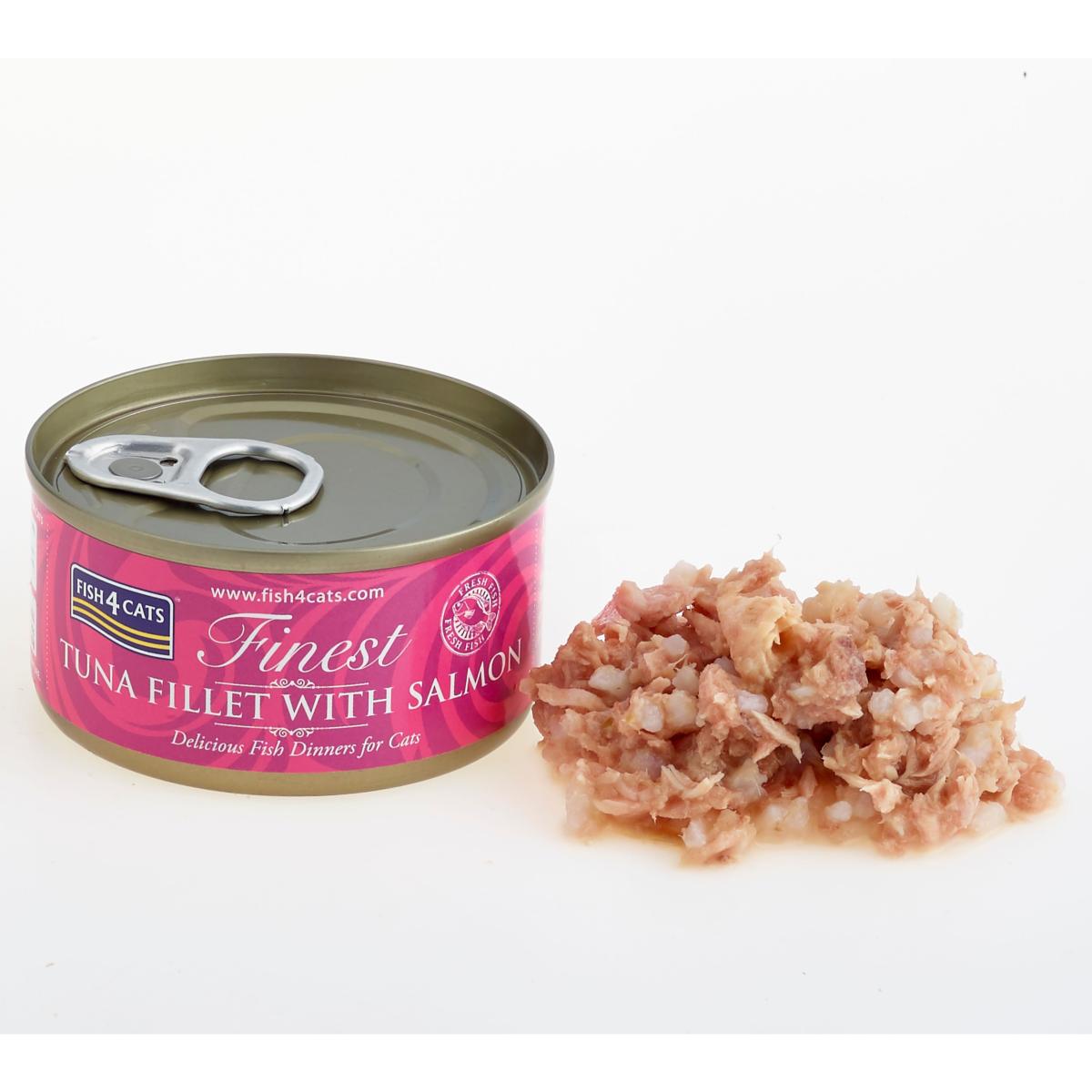 Fish4Cats Tuna & Salmon Wet Cat Food - High Protein, Omega 3 Rich & Delicious