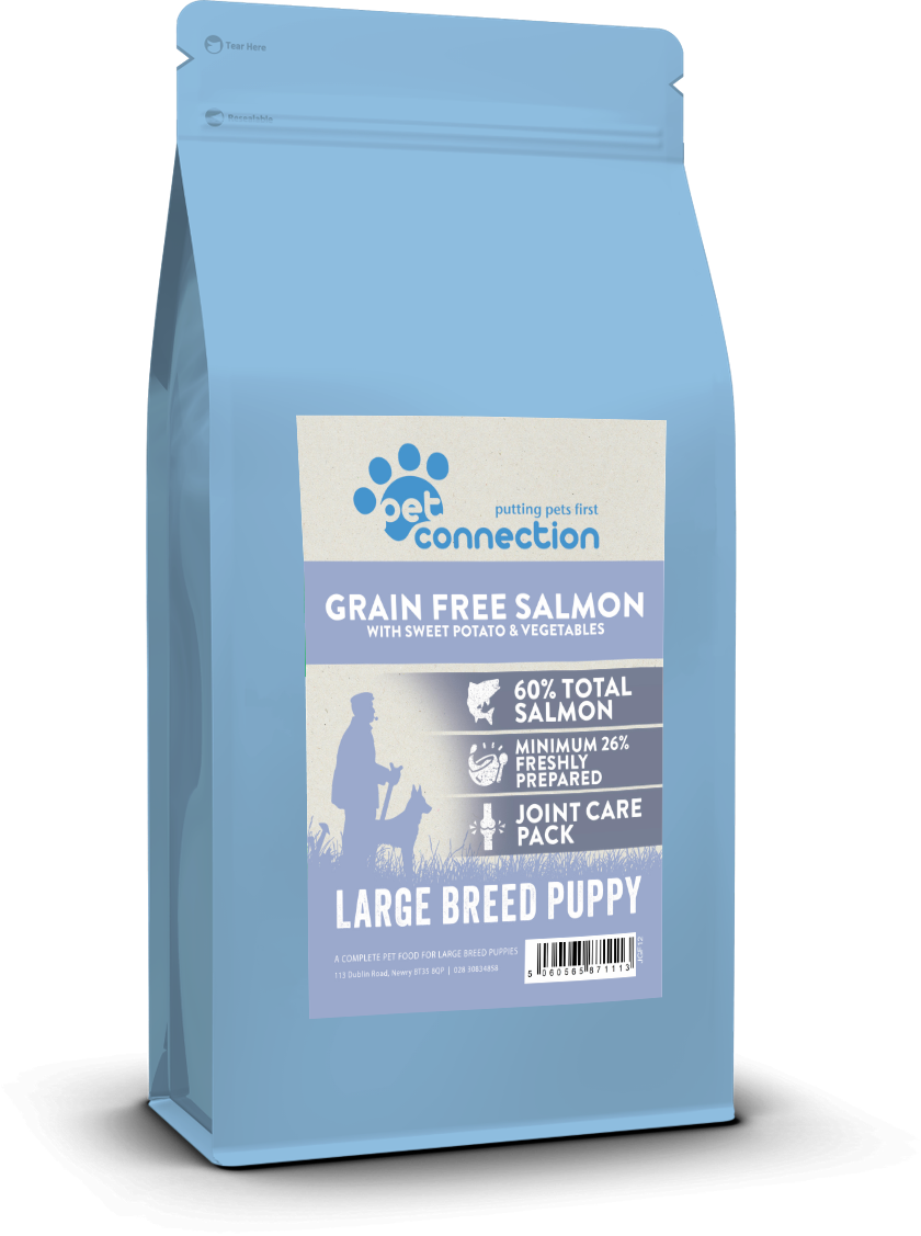 Salmon & Sweet Potato (Puppy, Large Breed) | Hypoallergenic Dry Dog Food | Grain Free by Pet Connection