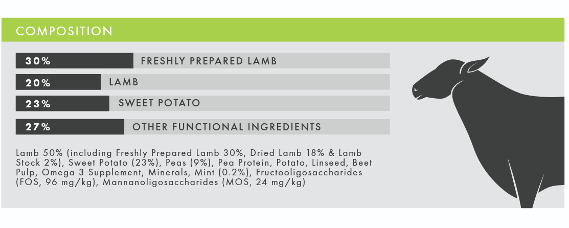 Lamb with Sweet Potato & Mint (Small Breed) | Hypoallergenic Dry Dog Food | Grain Free by Pet Connection