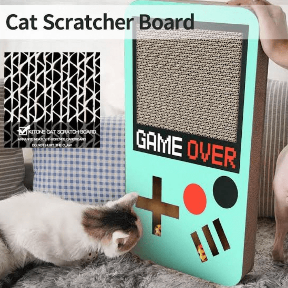 Tabby Patch Gamerboy Cat Scratcher