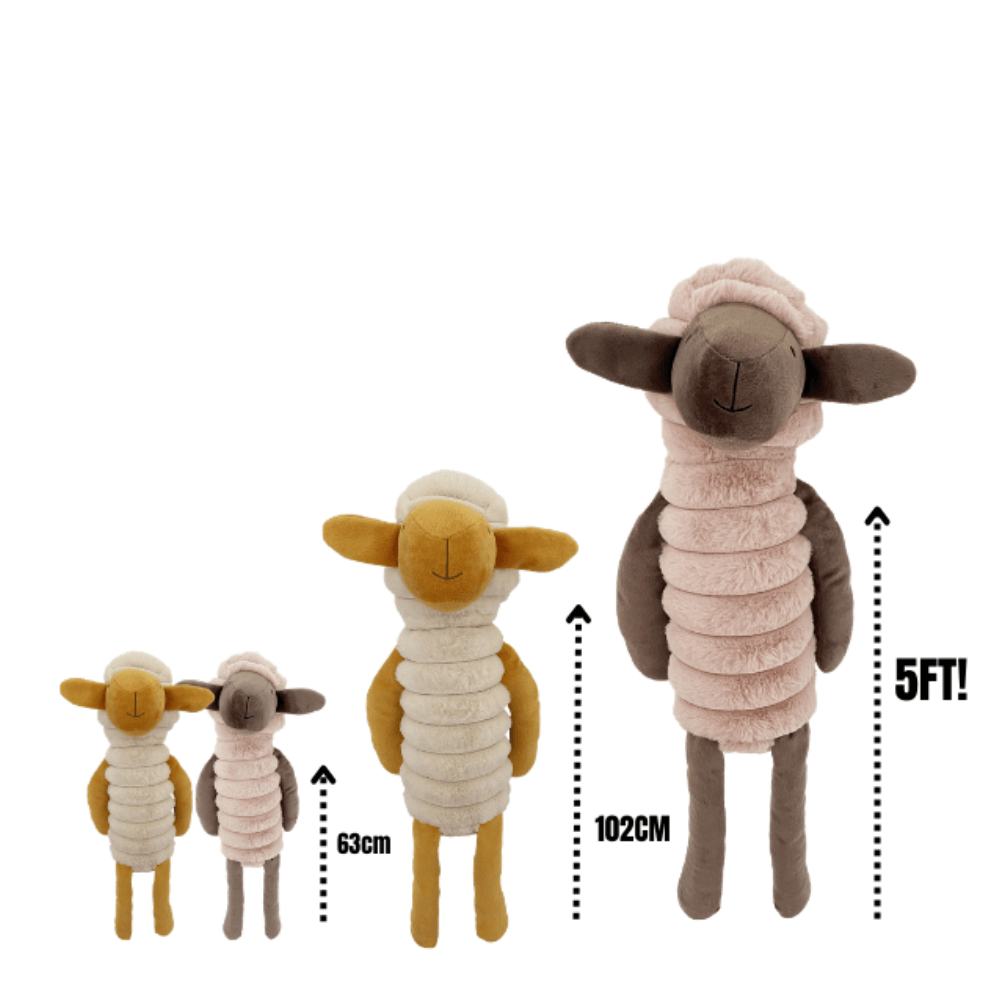 Hem & Boo Squeaky Sheep Dog Toy