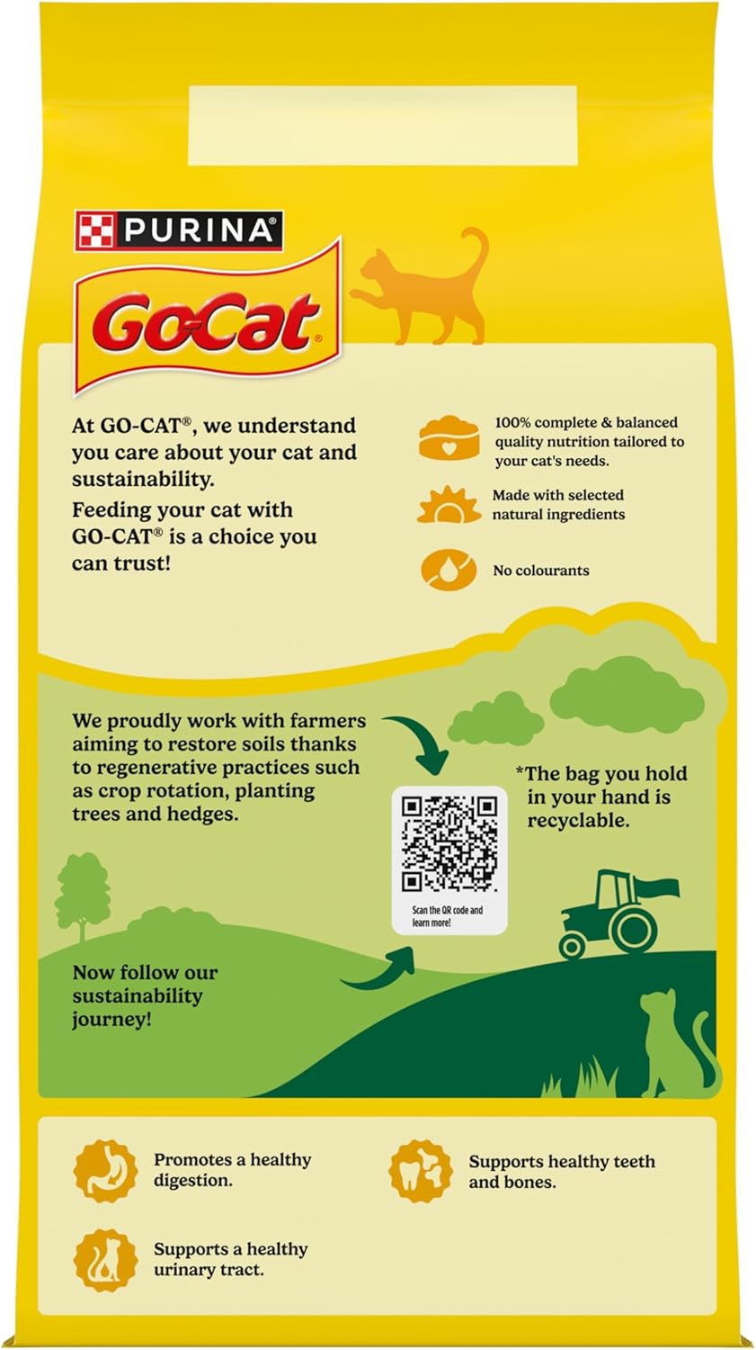 Go Cat | Dry Cat Food | Adult | Herring & Vegetables - 10kg