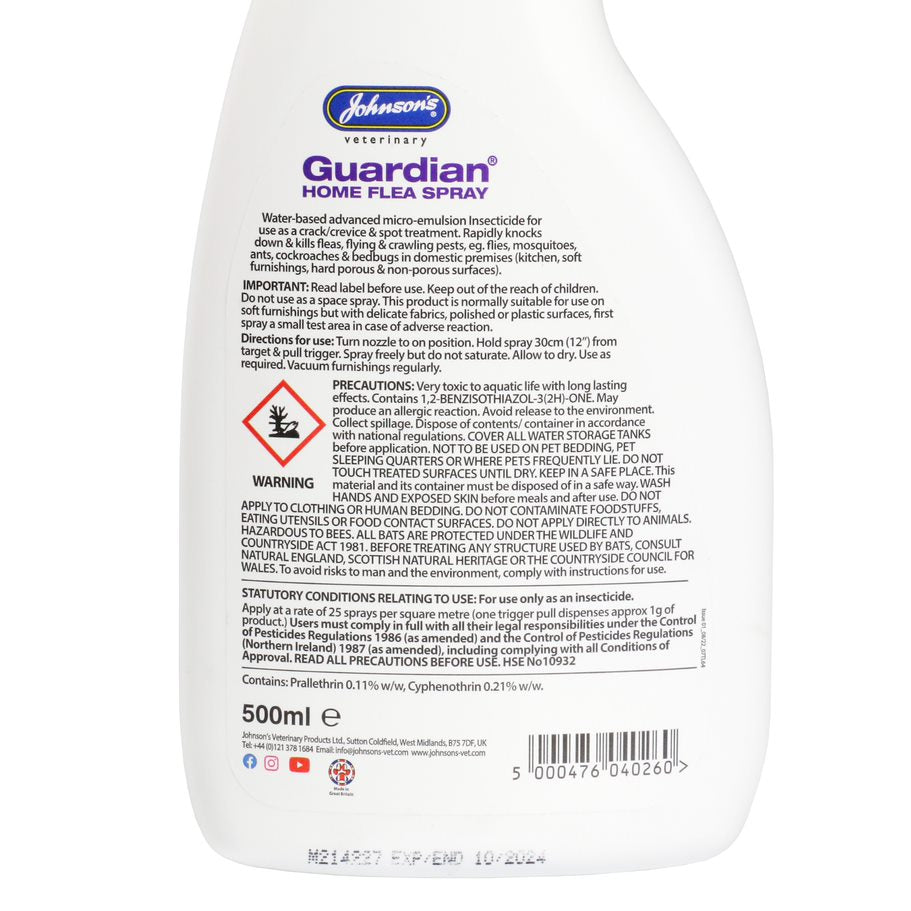 Guardian Home Flea Spray LongLasting Household Flea, Fly & Insect Control