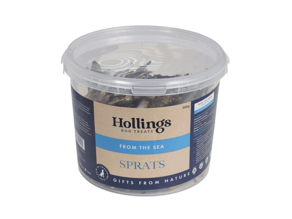 Whole Sprats | Air-Dried Fish Healthy Dog Treats by Hollings