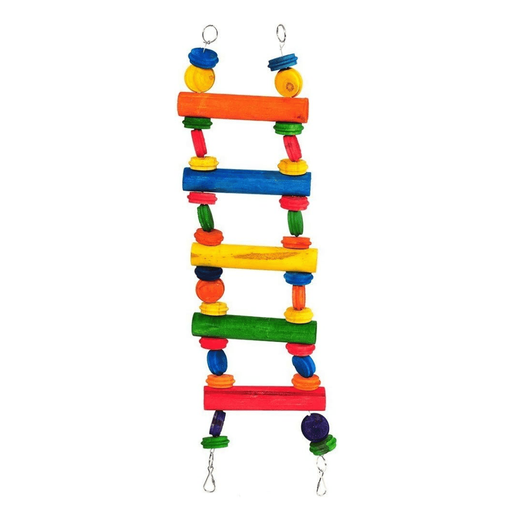 Happy Pet Playtime Multiwood Ladder Bird Toy
