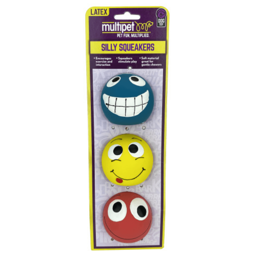 Happy Pet Silly Squeakers 3pk