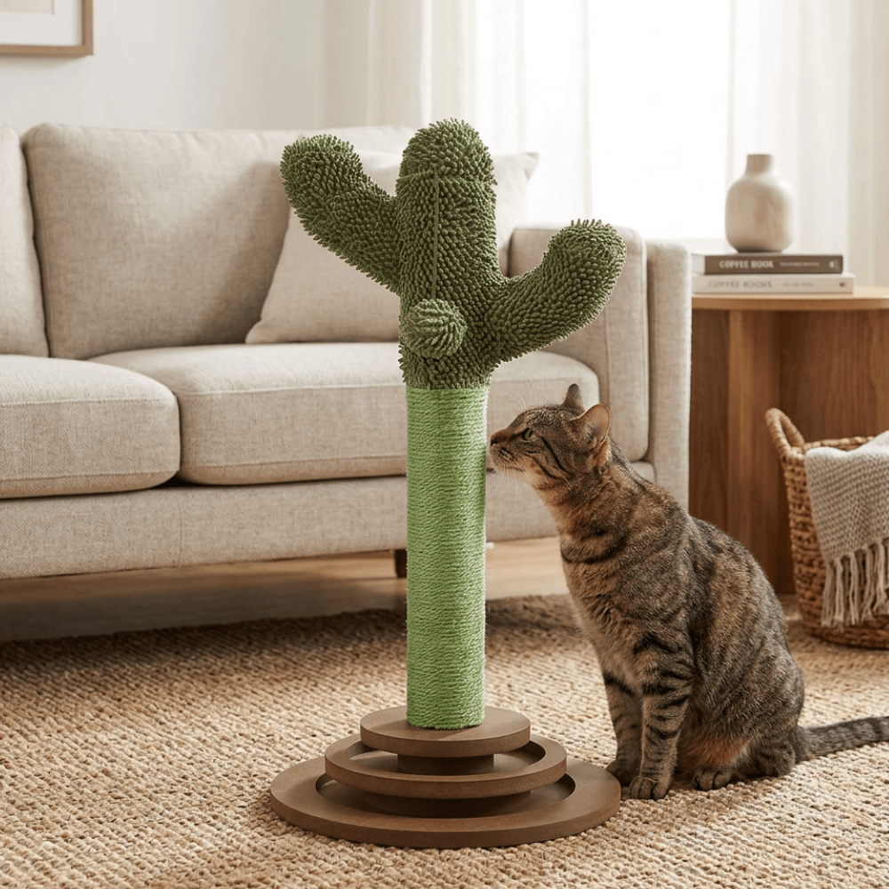Happy Pet Cactus Cat Scratch And Play Post