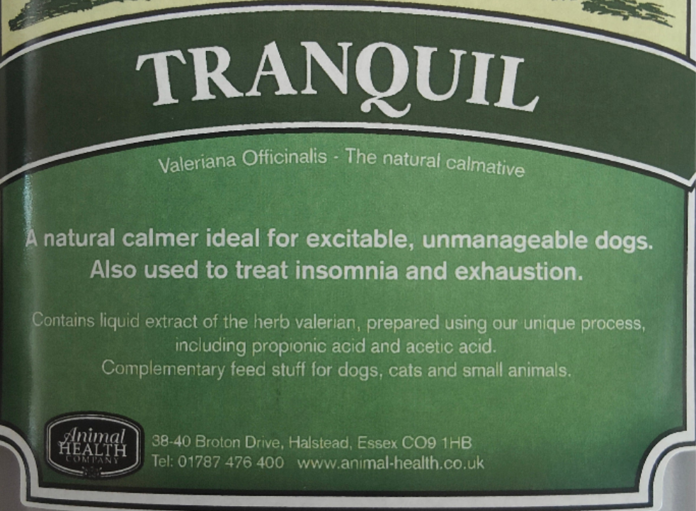 Tranquil | Liquid Calming Herbal Supplement with Valerian for Dogs by Animal Health Company
