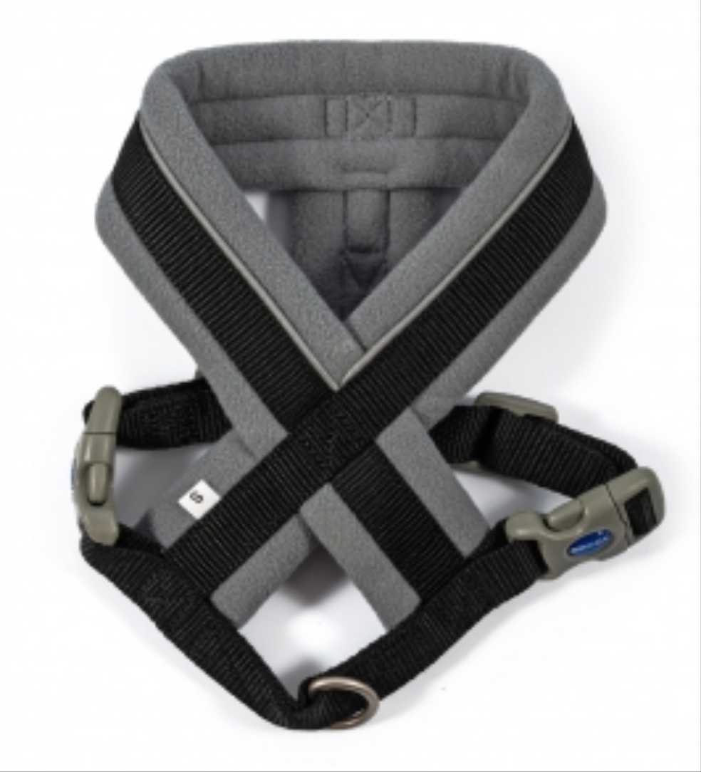 Ancol | Adjustable Dog Harness | Viva Reflective Padded - Black