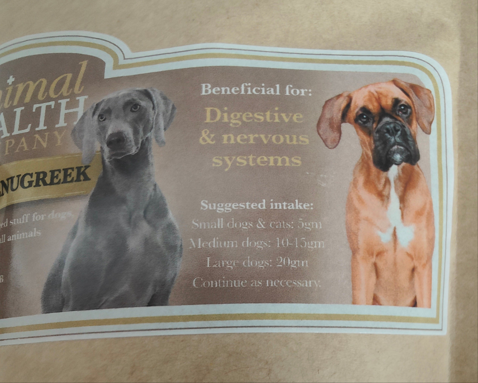 Garlic & Fenugreek Powder | Natural Insect Repellent & Digestive Aid for Dogs by Animal Health Company