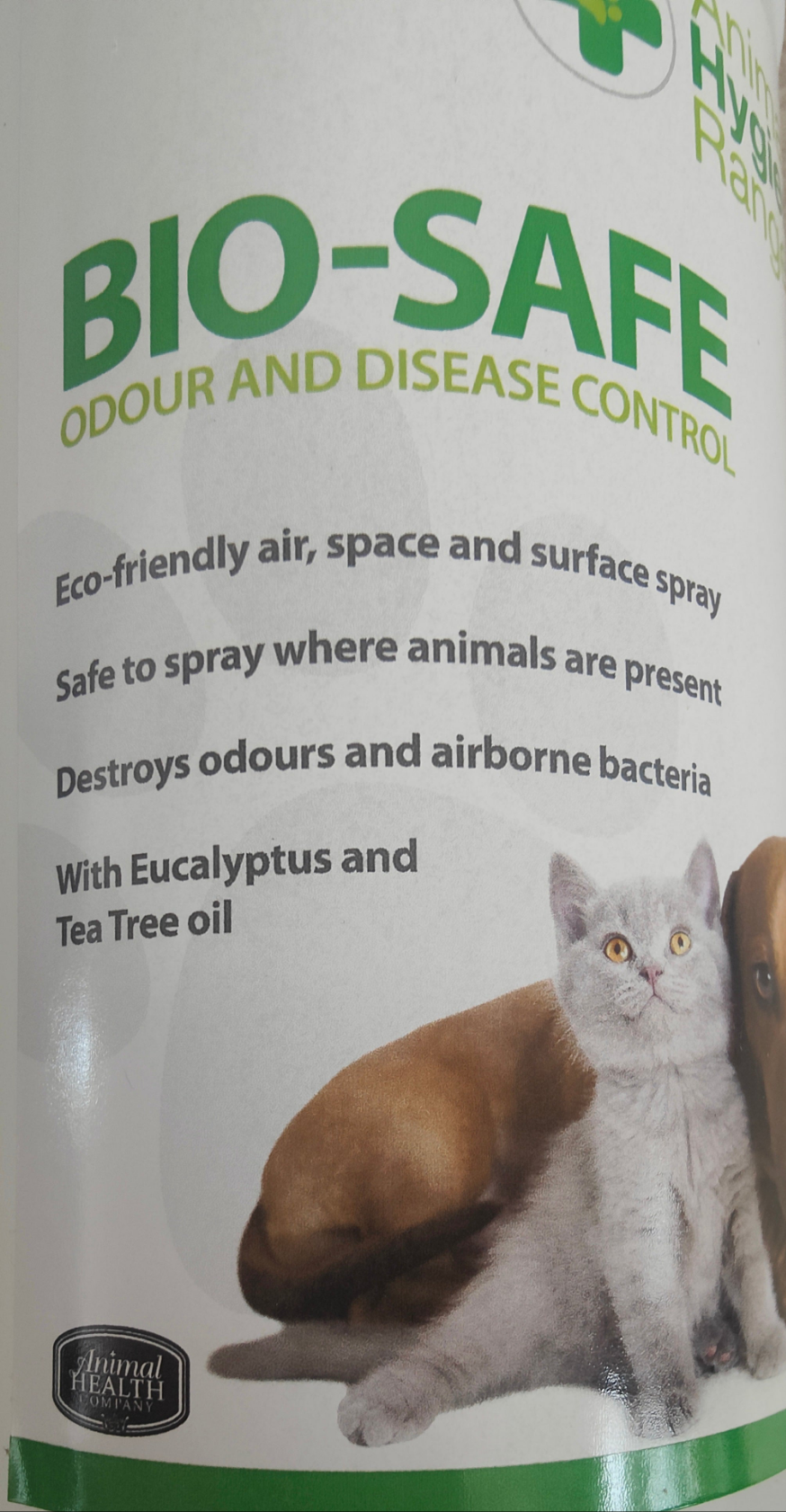 Bio Safe | Eco Friendly & Pet Safe Disinfectant & Odour Eliminating Cleaner with Essential Oils by Animal Hygiene Range