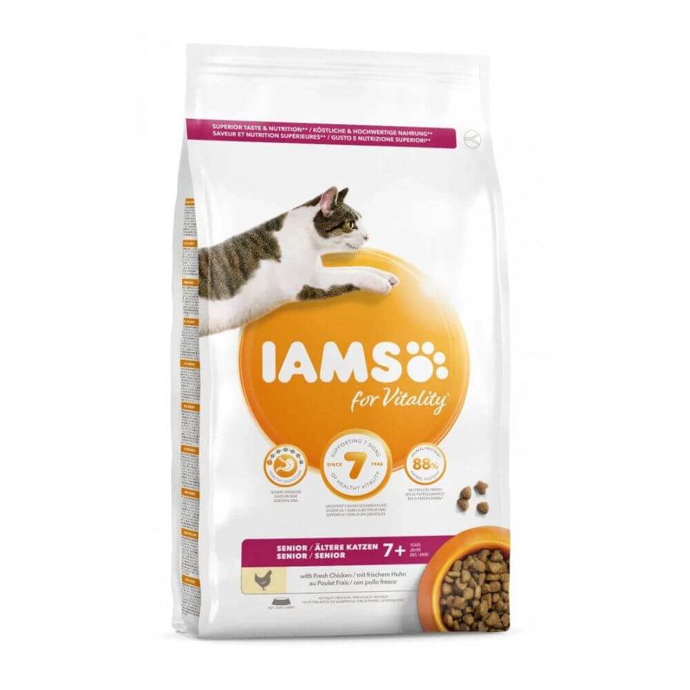 Iams Dry Cat Food Senior 7+ 2kg