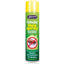 A can of Johnson's House flea spray with a green and yellow label, indicating it is an insecticide for household use against fleas.