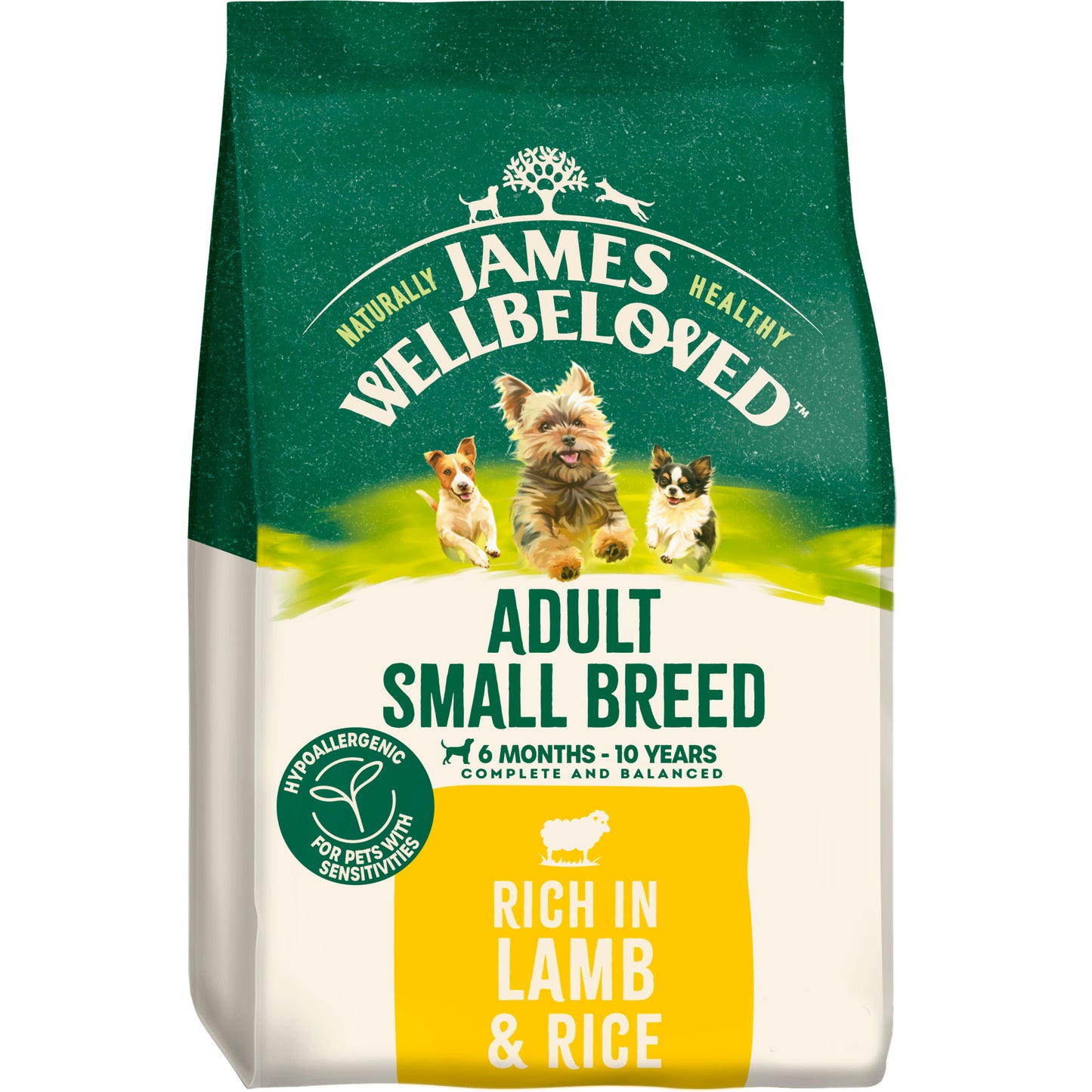 James Wellbeloved | Gluten Free Dry Dog Food | Adult Small Breed | Rich In Lamb & Rice
