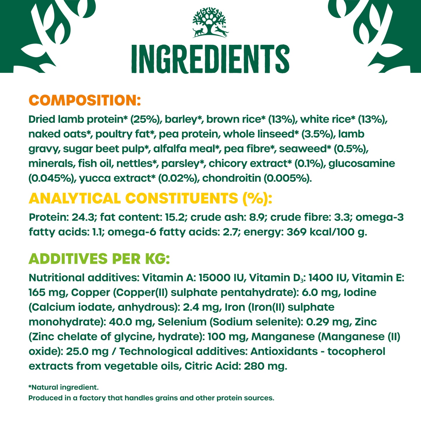 James Wellbeloved | Dry Dog Food | Adult Large Breed | Rich In Lamb & Rice