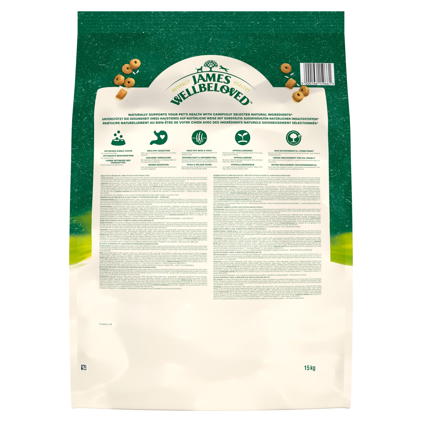 James Wellbeloved | Dry Dog Food | Adult Large Breed | Rich In Lamb & Rice