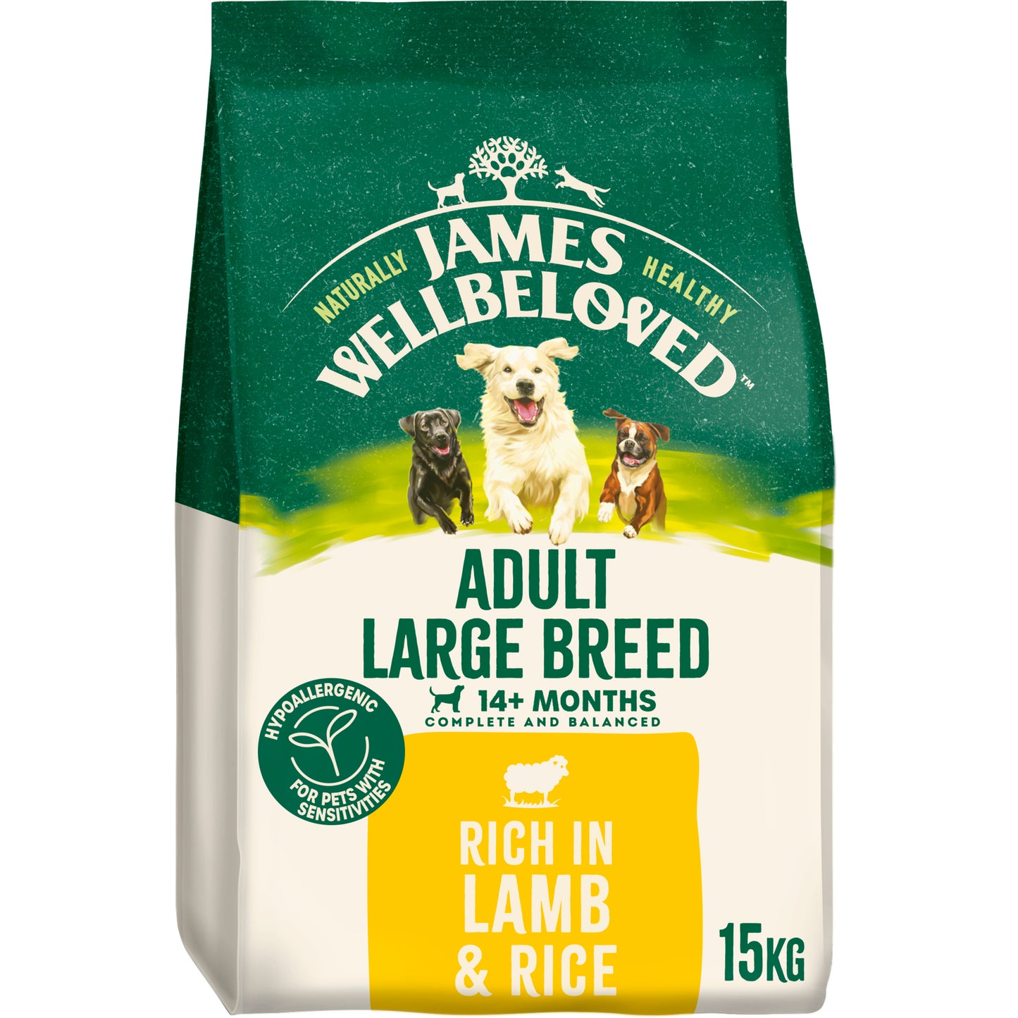 James Wellbeloved | Dry Dog Food | Adult Large Breed | Rich In Lamb & Rice