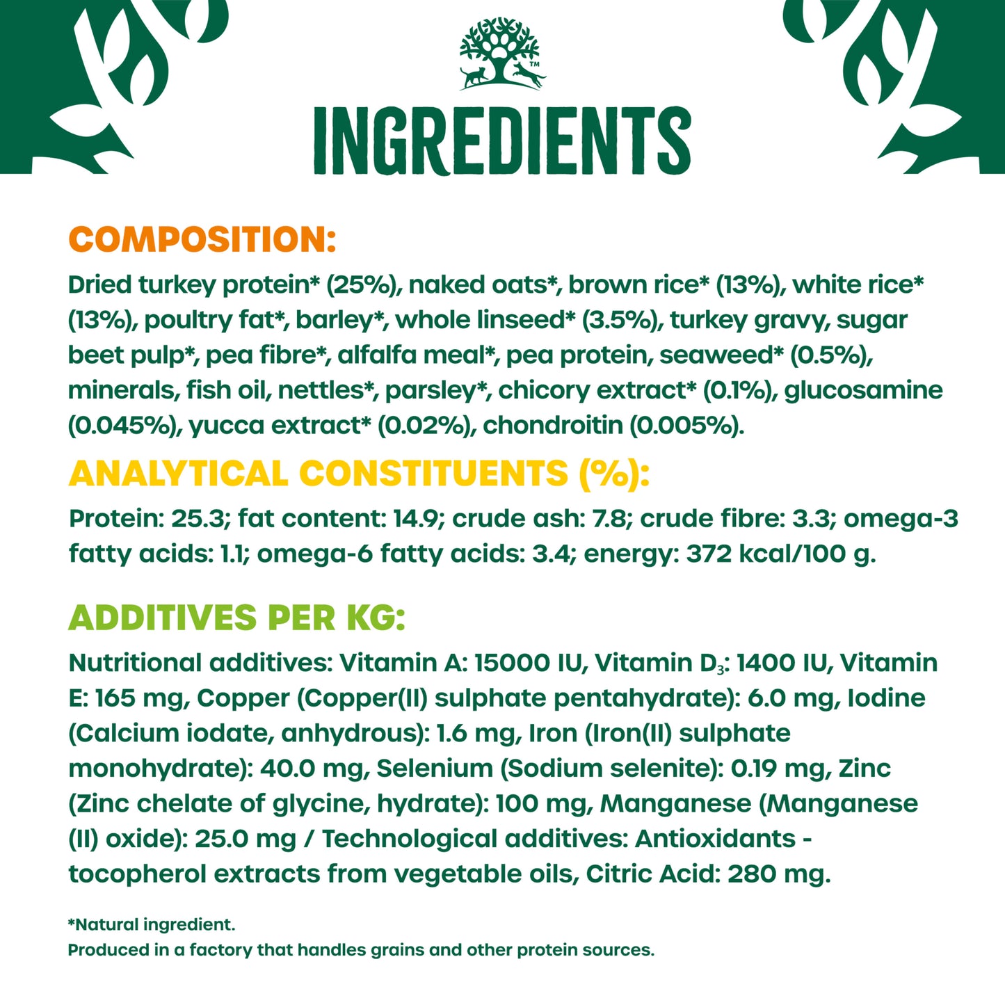 James Wellbeloved | Dry Dog Food | Adult Large Breed | Turkey & Rice