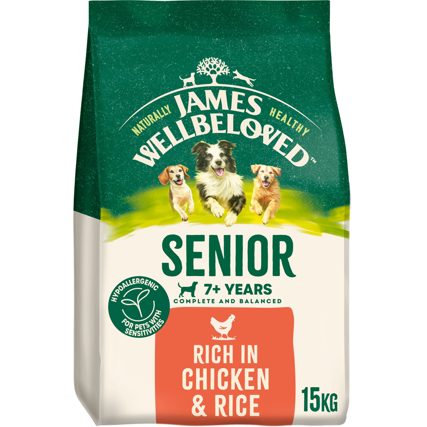 James Wellbeloved | Dry Dog Food | Senior | Rich In Chicken & Rice