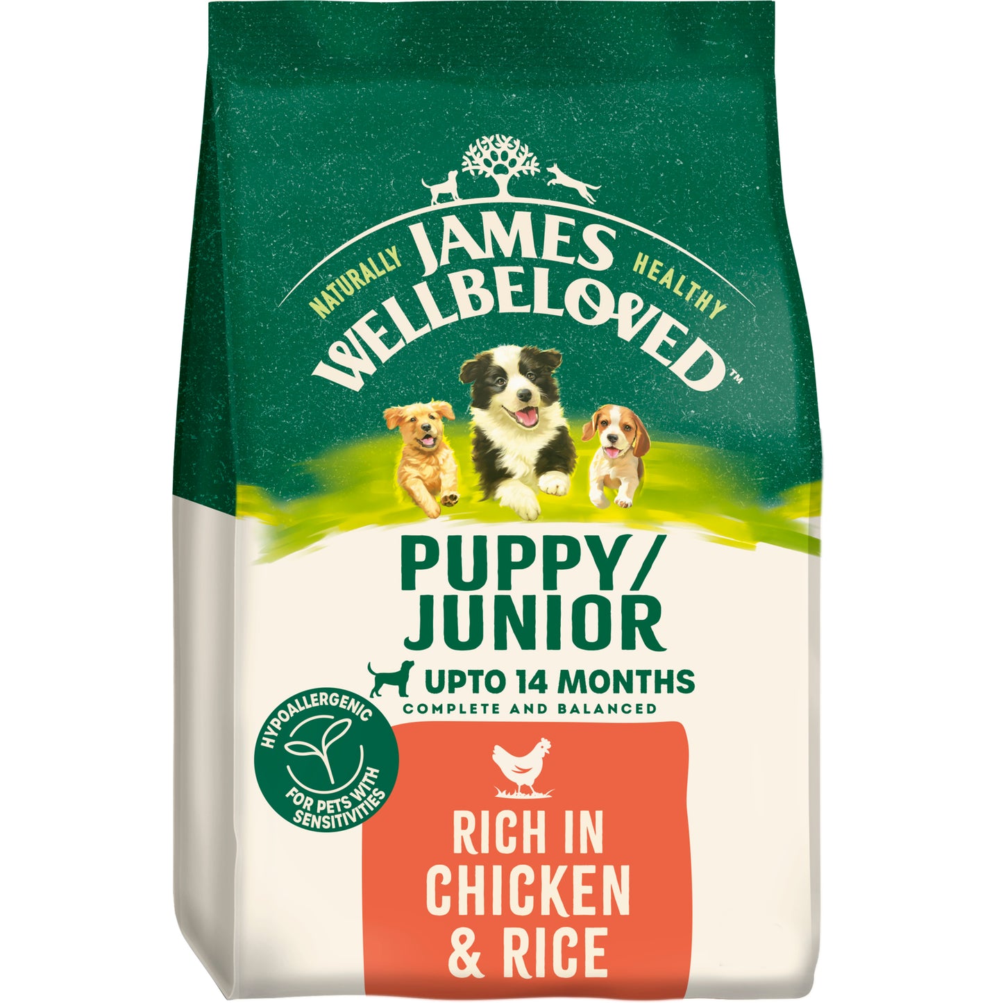 James Wellbeloved Puppy Chicken & Rice 🐔 Hypoallergenic & Natural Dry Dog Food