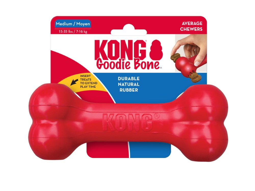 KONG Classic Goodie Bone | Rubber Dog Chew Toy