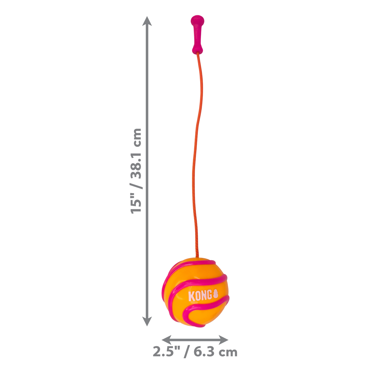 KONG | Bunji HighViz Ball Assorted | Durable Dog Fetch Toy