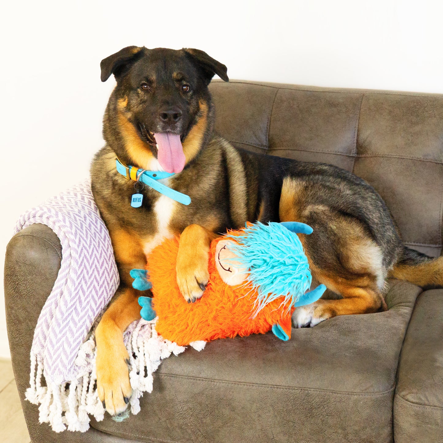 KONG | Comfort Jumbo Highland Cow | Extra Large Dog Toy