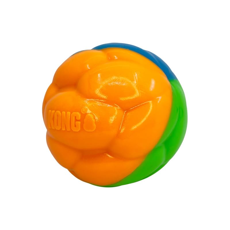 KONG | Twistz High Viz Glow In The Dark Ball | Large Dog Toy