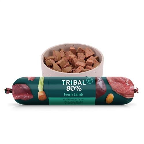 Tribal Lamb Gourmet Pâté Sausage 🐑 80% Lamb Wet Dog Food & Treat