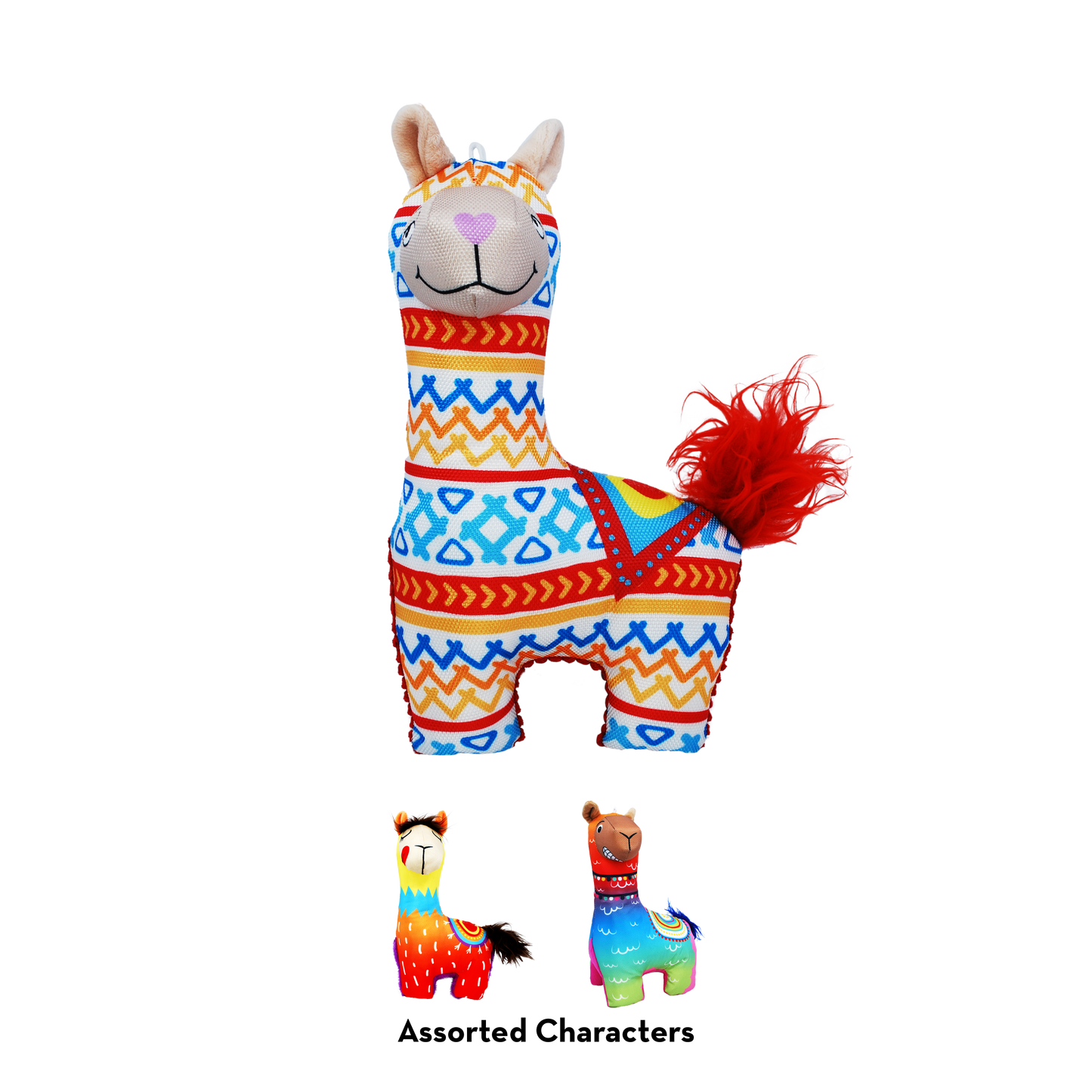 KONG | Ballistic Vibes Llamas | Dog Tough Plush Toy