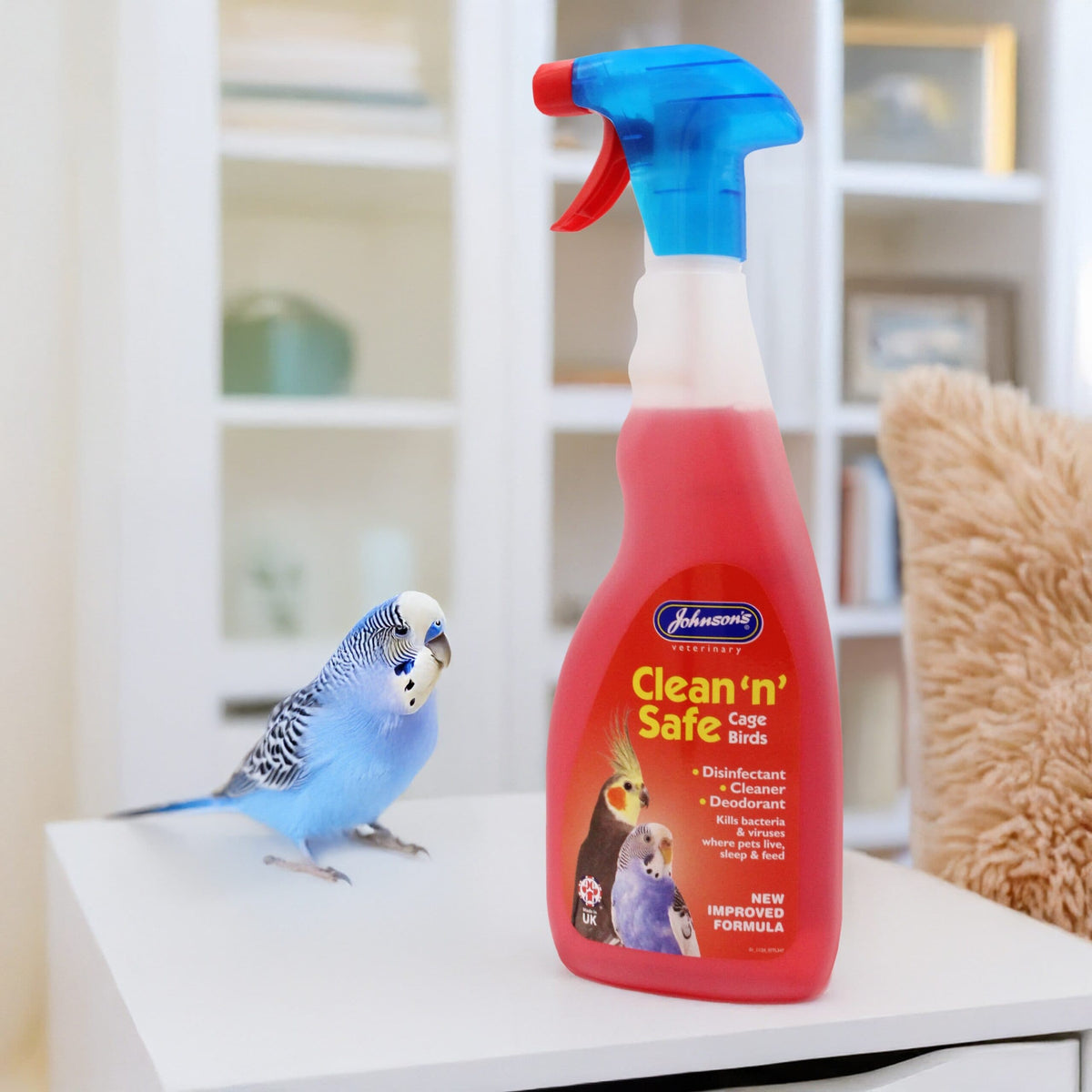 Johnson's Clean 'n' Safe Bird Cage Disinfectant Spray | 500ml