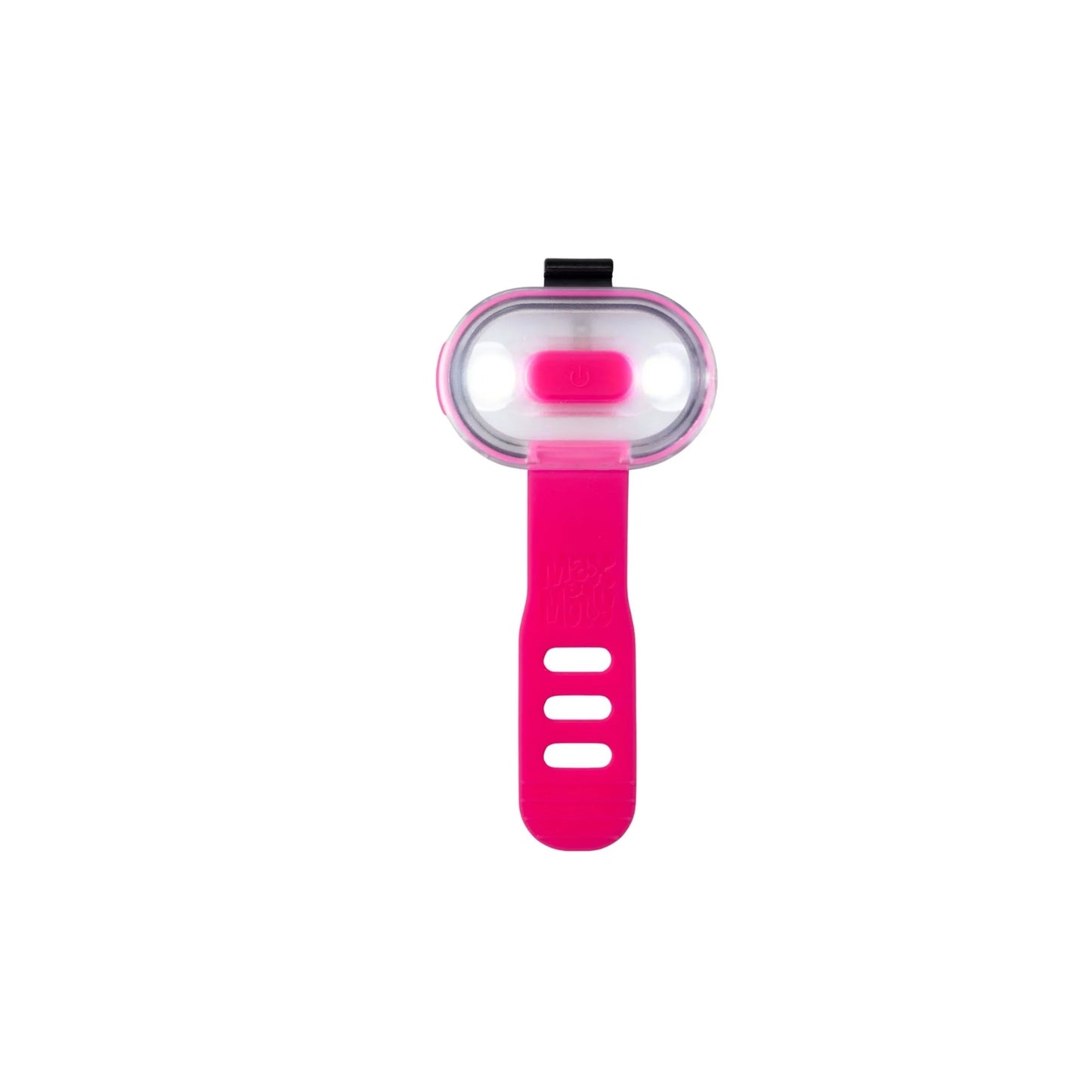 Pink Dog Walking Light on a white background
