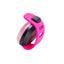Pink and black dog collar on a white background